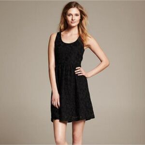 Banana Republic black lace dress 10